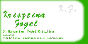 krisztina fogel business card